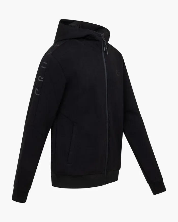 Men Cruyff Sweats and Hoodies Ignite Tape Hood Black Men Cruyff Sweats and Hoodies Ignite Tape Hood Black