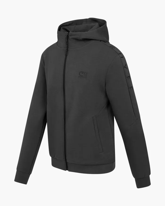 Men Cruyff Sweats and Hoodies Ignite Tape Hood Light Grey Men Cruyff Sweats and Hoodies Ignite Tape Hood Light Grey