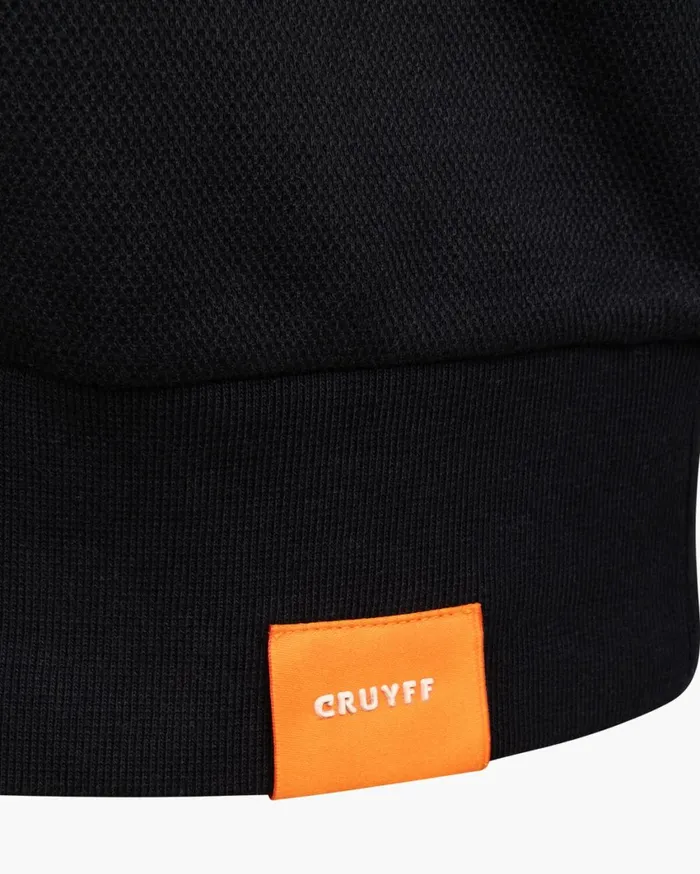 Men Cruyff Sweats and Hoodies Pique Hoodie Black Men Cruyff Sweats and Hoodies Pique Hoodie Black