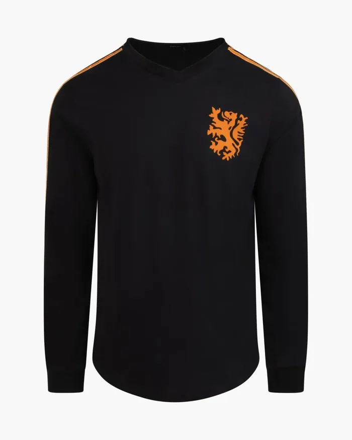 Men Cruyff Sweats and Hoodies World Cup Tee LS Black