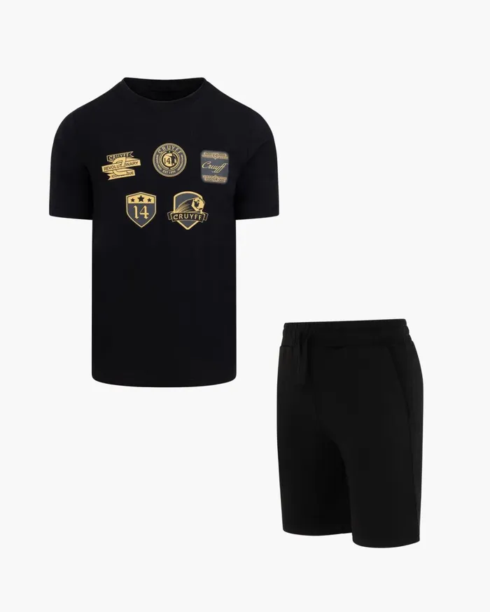Men Cruyff TShirts and Polo039s Badge Tee Blackgold