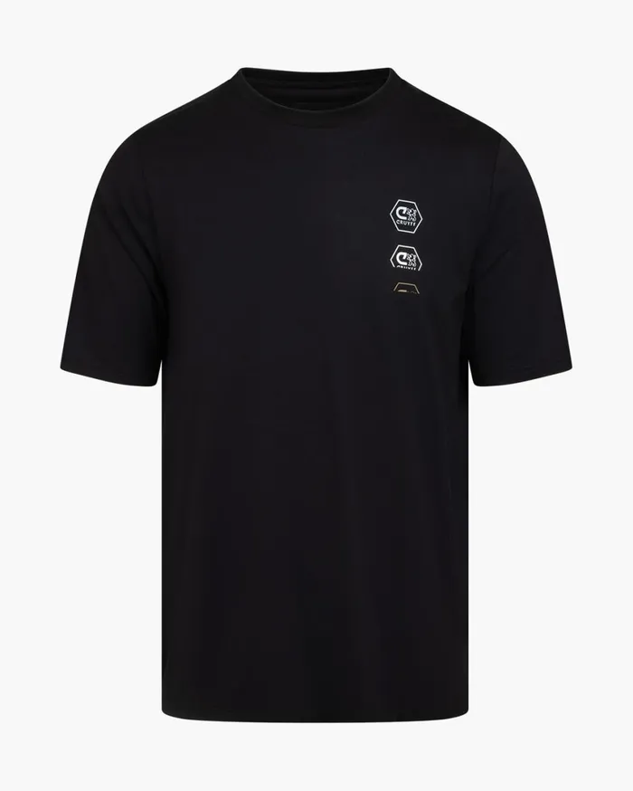 Men Cruyff TShirts and Polo039s CLion Back Graphic Tee Blackgold