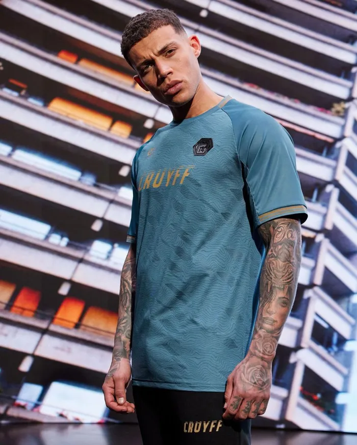 Men Cruyff TShirts and Polo039s Icon Tee Teal Men Cruyff TShirts and Polo039s Icon Tee Teal