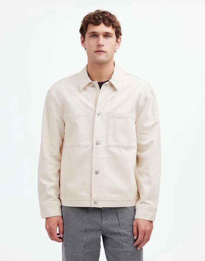Men Denim ShirtJacket In Ecru Ecru Wash Madewell Shirts