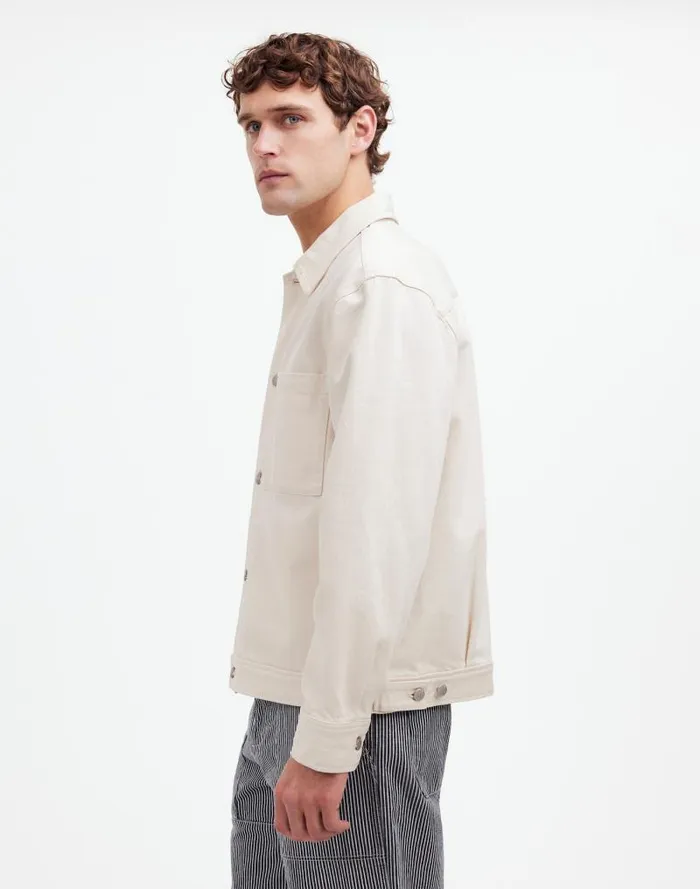 Men Denim ShirtJacket In Ecru Ecru Wash Madewell Shirts