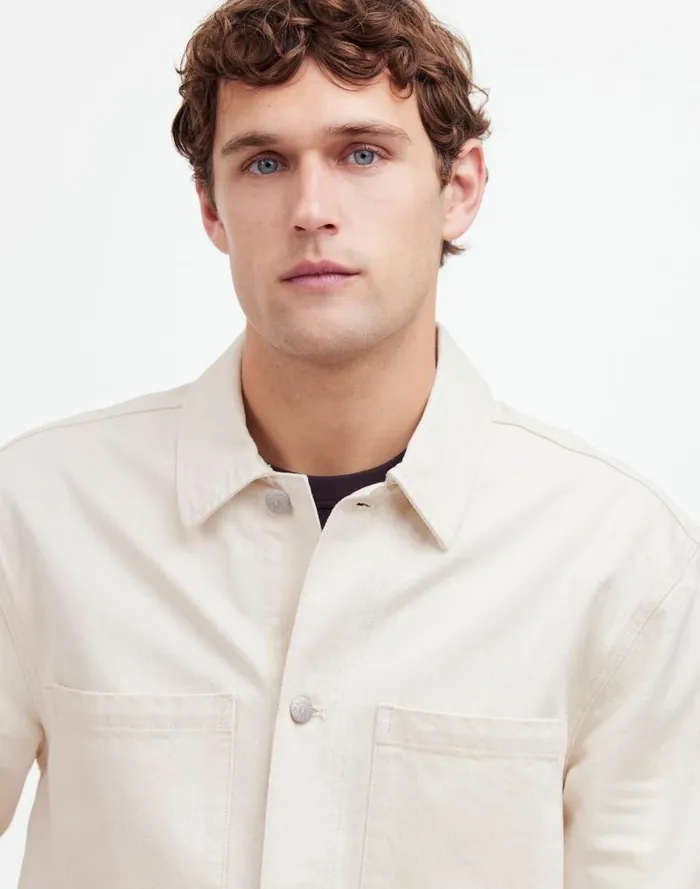 Men Denim ShirtJacket In Ecru Ecru Wash Madewell Shirts