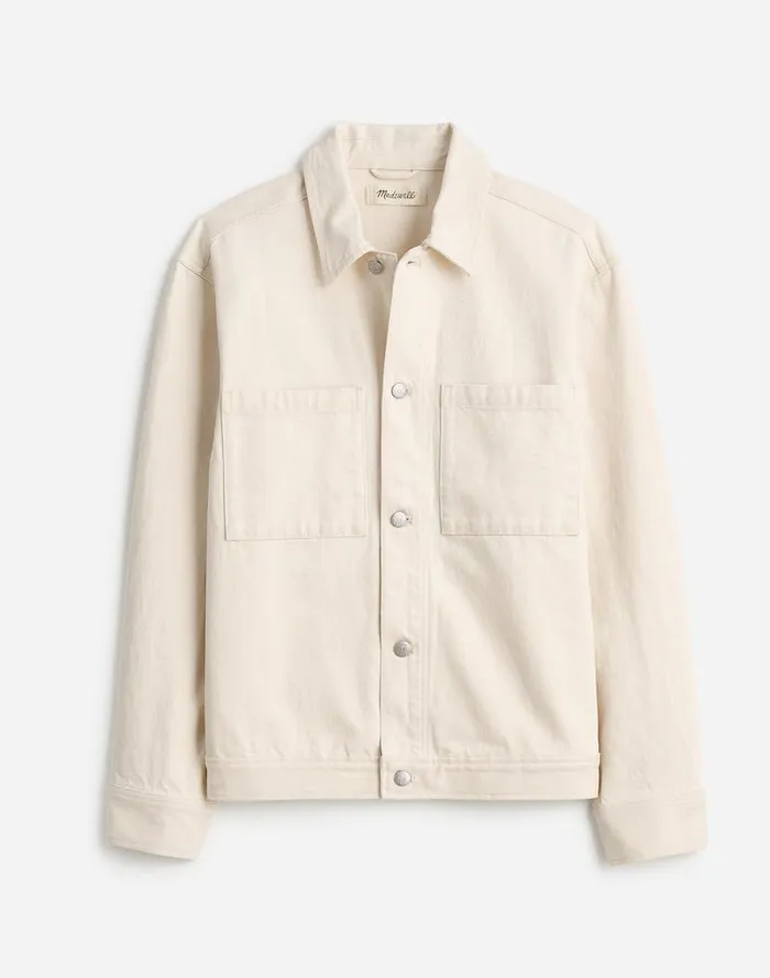 Men Denim ShirtJacket In Ecru Ecru Wash Madewell Shirts