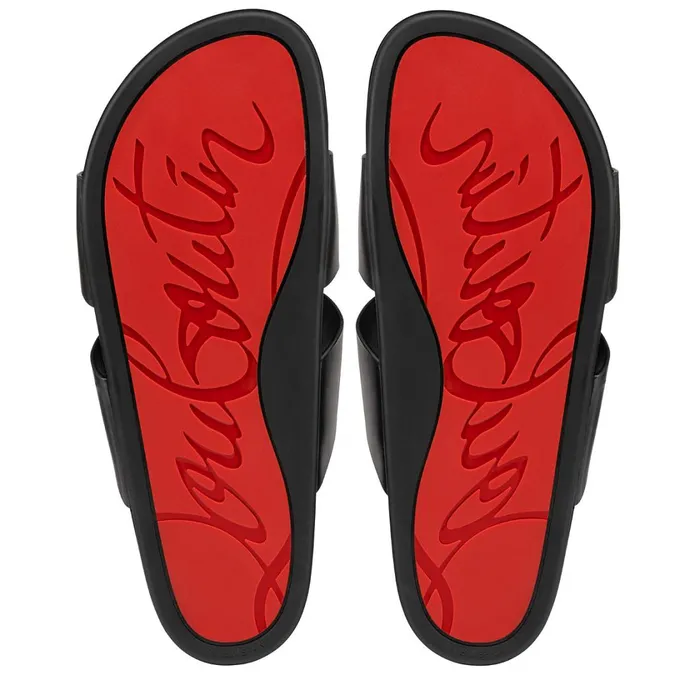 Men Dhabubizz Mules 8211 Calf Leather 8211 Black Black Christian Louboutin Sandals and Espadrilles