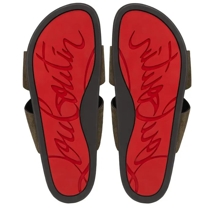 Men Dhabubizz Mules 8211 Leather 8211 Sierra Brown Christian Louboutin Sandals and Espadrilles