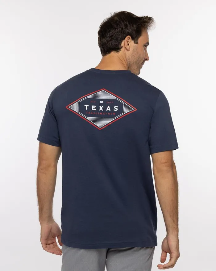 Men ELBOW ROOM TEE Mood Indigo TravisMathew Tees