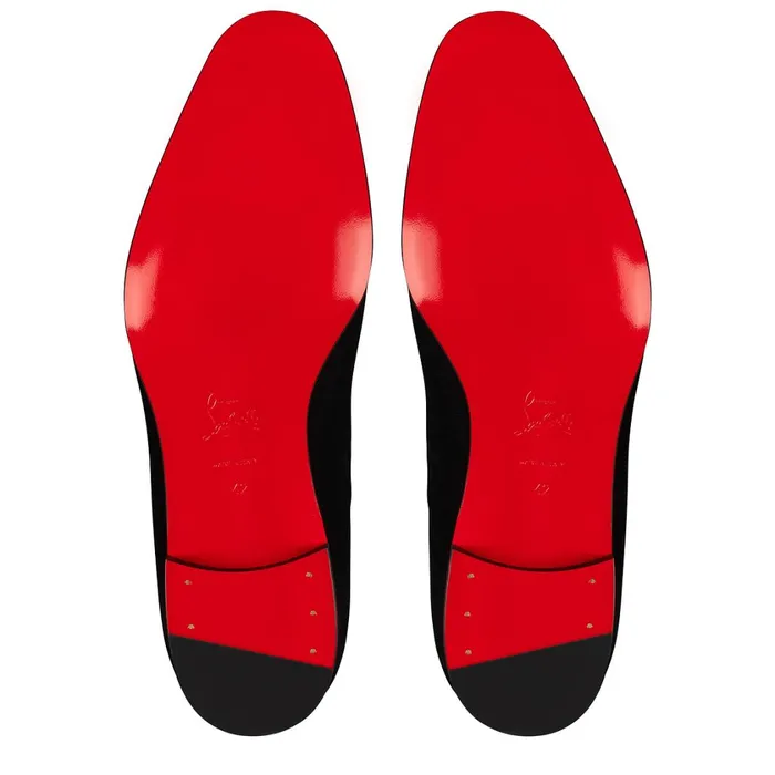 Men Equiswing Loafers 8211 Velvet 8211 Black Black Christian Louboutin Loafers and Slipons