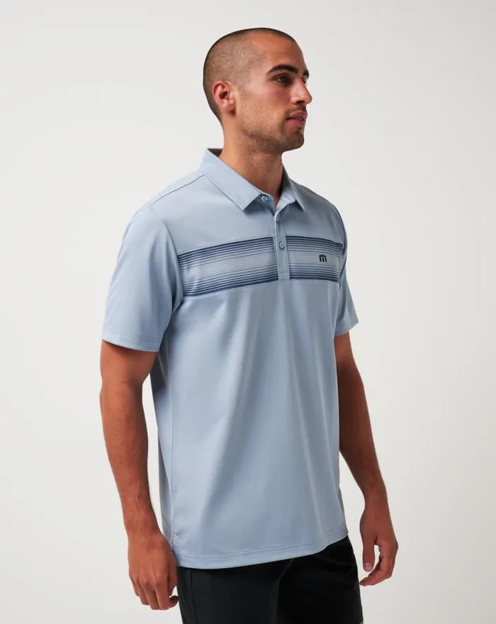 Men FASCINATION POLO Dusty Blue TravisMathew Polos