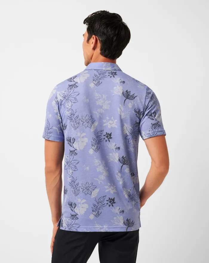 Men FEATHERWEIGHT CRUISE POLO Heather Violet Storm TravisMathew Polos