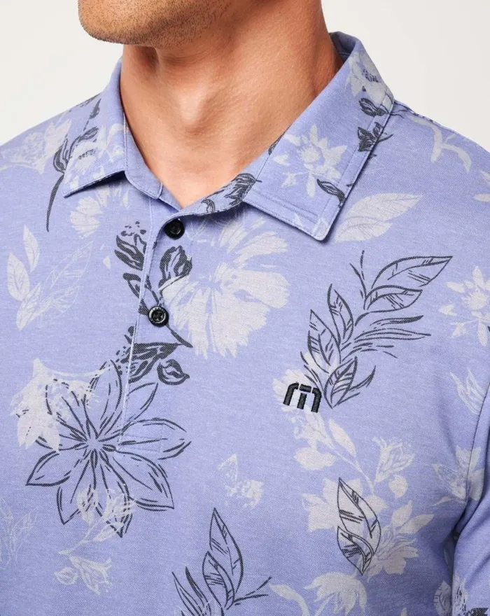 Men FEATHERWEIGHT CRUISE POLO Heather Violet Storm TravisMathew Polos