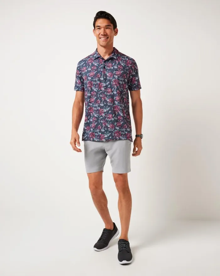 Men FEATHERWEIGHT FLOURISH POLO Mood Indigovintage Indigo TravisMathew Polos