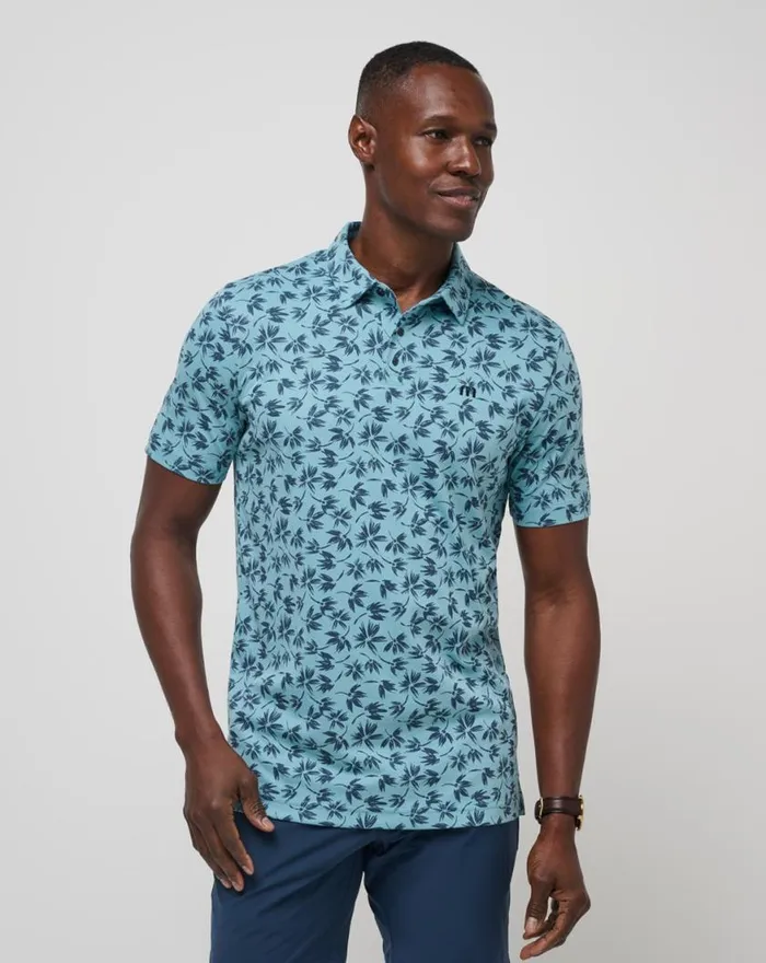 Men FEATHERWEIGHT JUNGLE POLO Cameo TravisMathew Polos
