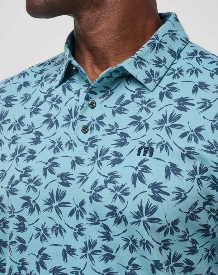 Men FEATHERWEIGHT JUNGLE POLO Cameo TravisMathew Polos