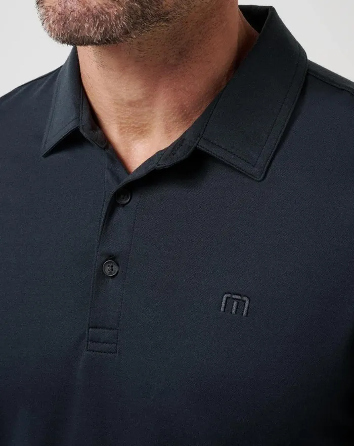 Men FEATHERWEIGHT LONG SLEEVE POLO Black TravisMathew Polos
