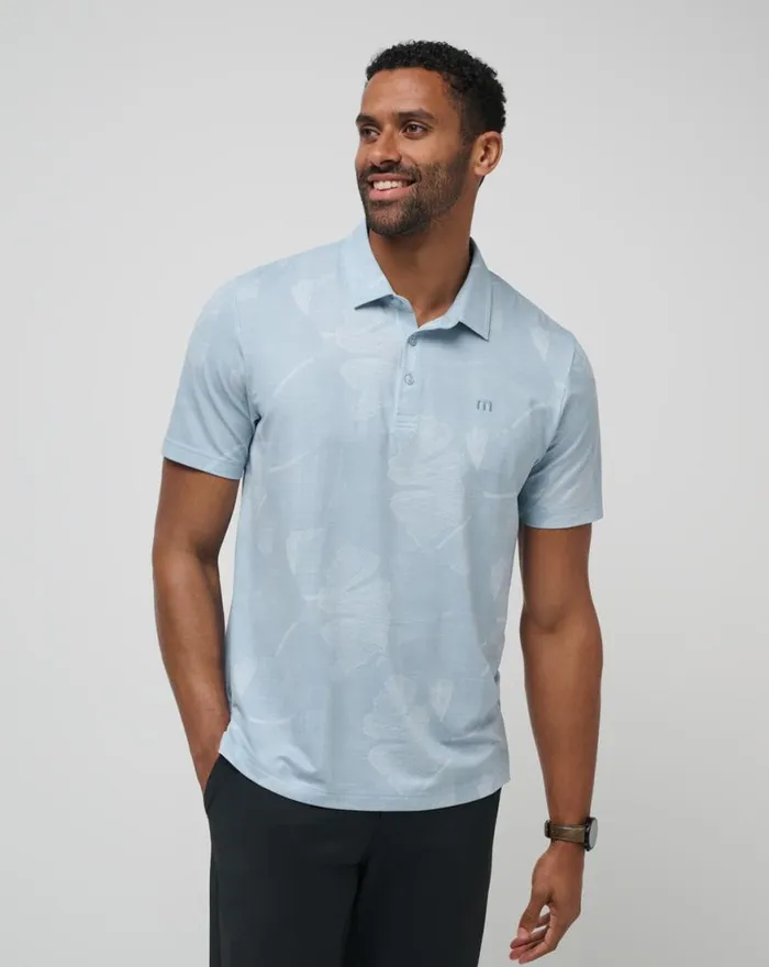 Men FEATHERWEIGHT MIST POLO Heather Dusty Blue TravisMathew Polos