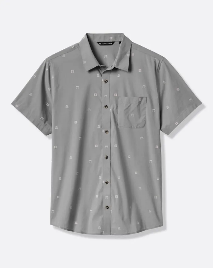 Men FRENCH RIVIERA BUTTONUP Quiet Shade TravisMathew ButtonUps