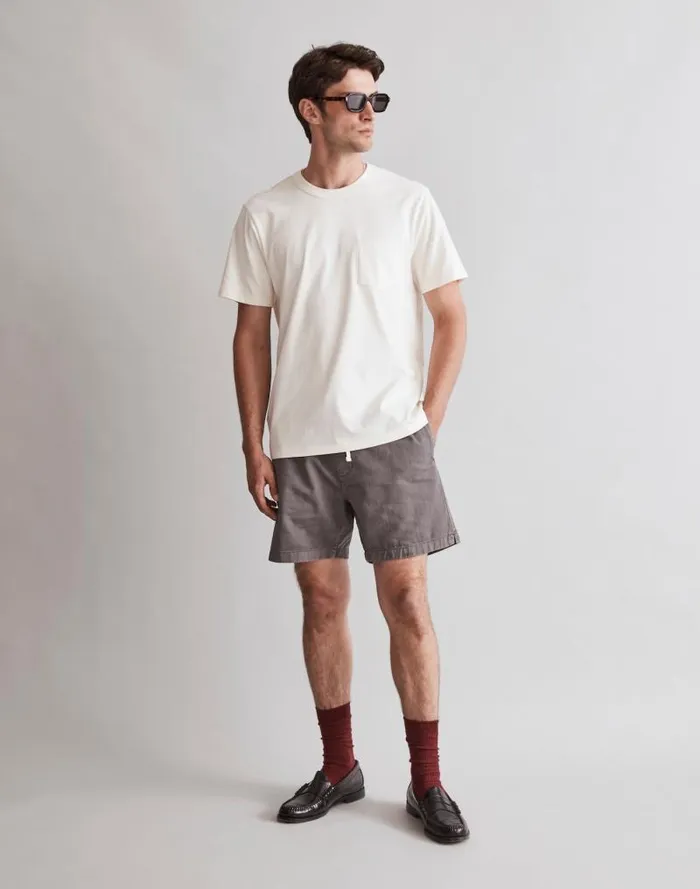 Men GarmentDyed Allday Crewneck Pocket Tee Lighthouse Madewell Tees