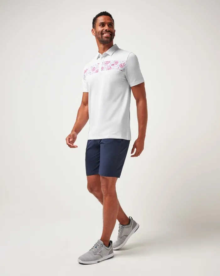 Men GOOD GOOD FLOURISH POLO White TravisMathew Polos