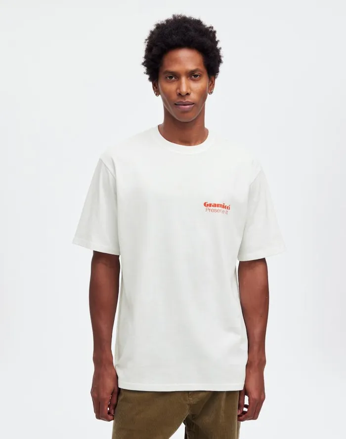 Men Gramicci PreserveIt Tee White Madewell Tees