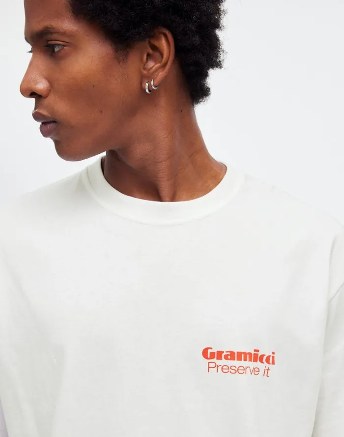 Men Gramicci PreserveIt Tee White Madewell Tees