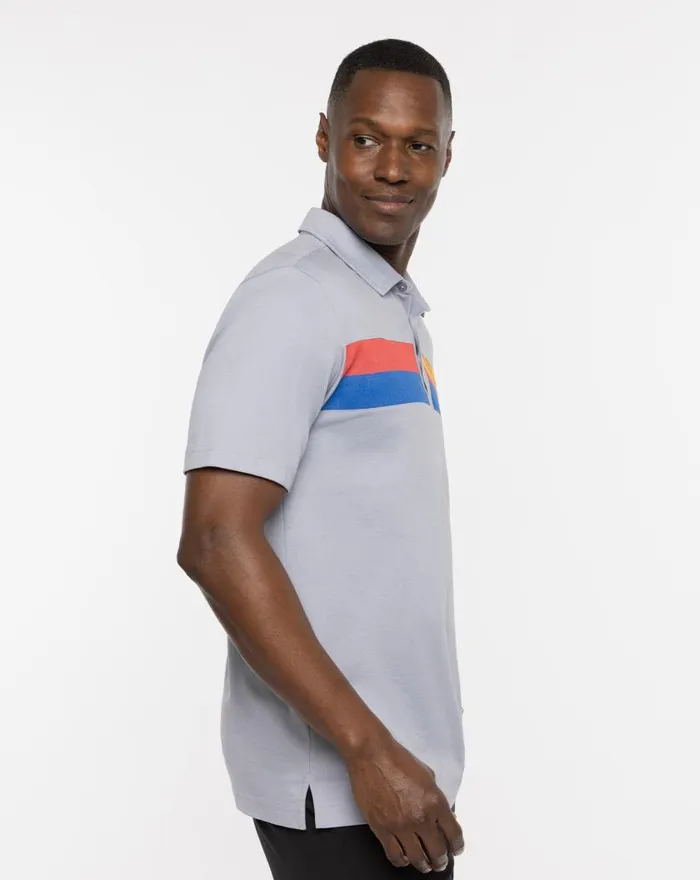 Men GREAT PRESCOTT POLO Heather Quiet Shade TravisMathew Polos