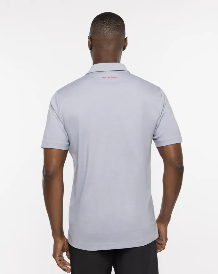 Men GREAT PRESCOTT POLO Heather Quiet Shade TravisMathew Polos