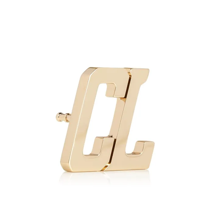 Men Happy Rui CL Logo Belt Buckle Belt Buckle 8211 Metal 8211 Gold Gold Christian Louboutin Belts
