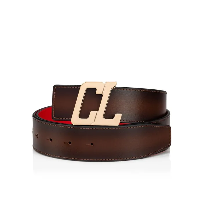 Men Happy Rui CL Logo Belt Buckle Belt Buckle 8211 Metal 8211 Gold Gold Christian Louboutin Belts