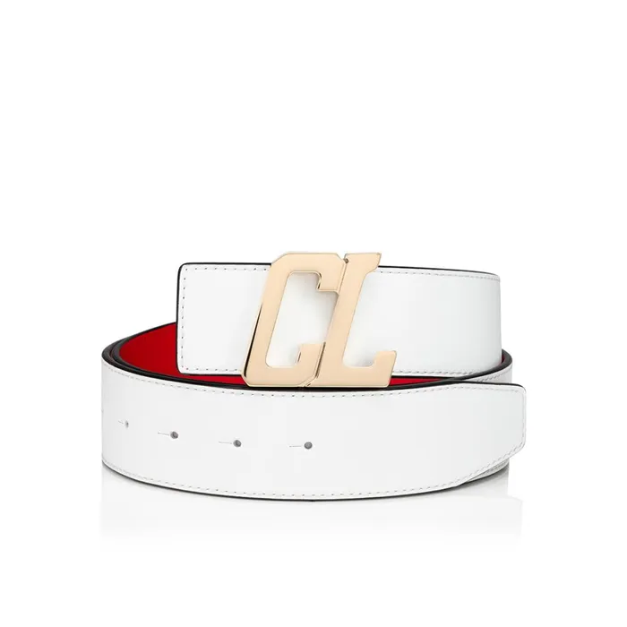 Men Happy Rui CL Logo Belt Buckle Belt Buckle 8211 Metal 8211 Gold Gold Christian Louboutin Belts