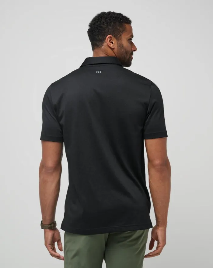 Men HARBOR PATROL POLO Black TravisMathew Polos