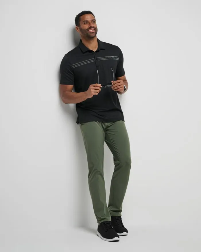 Men HARBOR PATROL POLO Black TravisMathew Polos