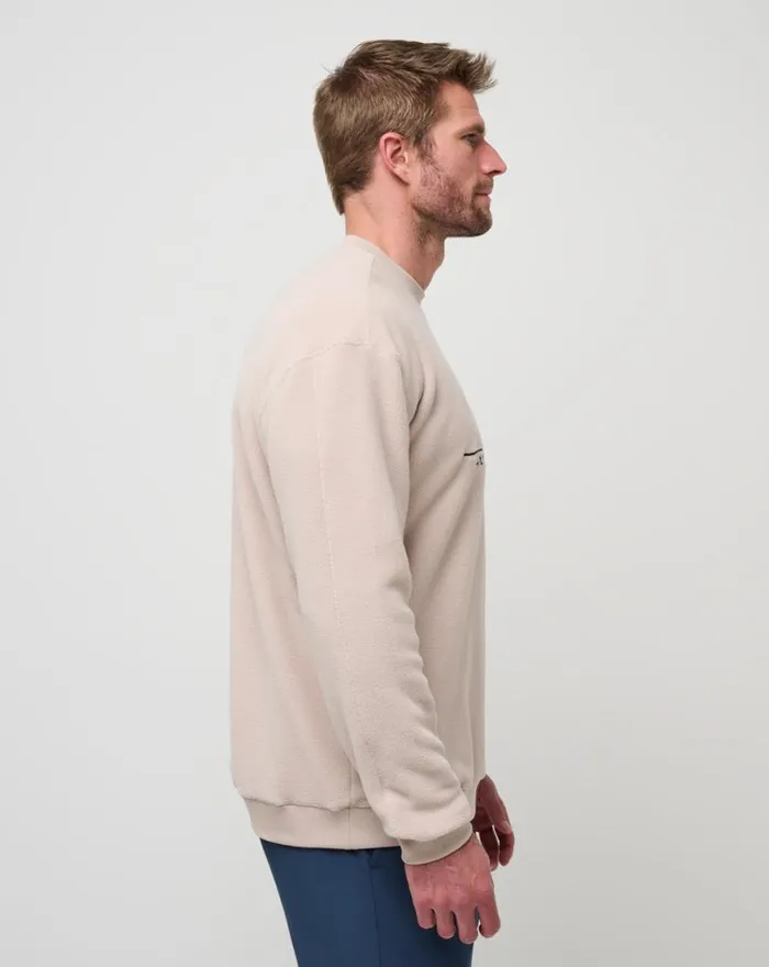 Men HAVE A GANDER CREW Oxford Tan TravisMathew Hoodies and Sweatshirts