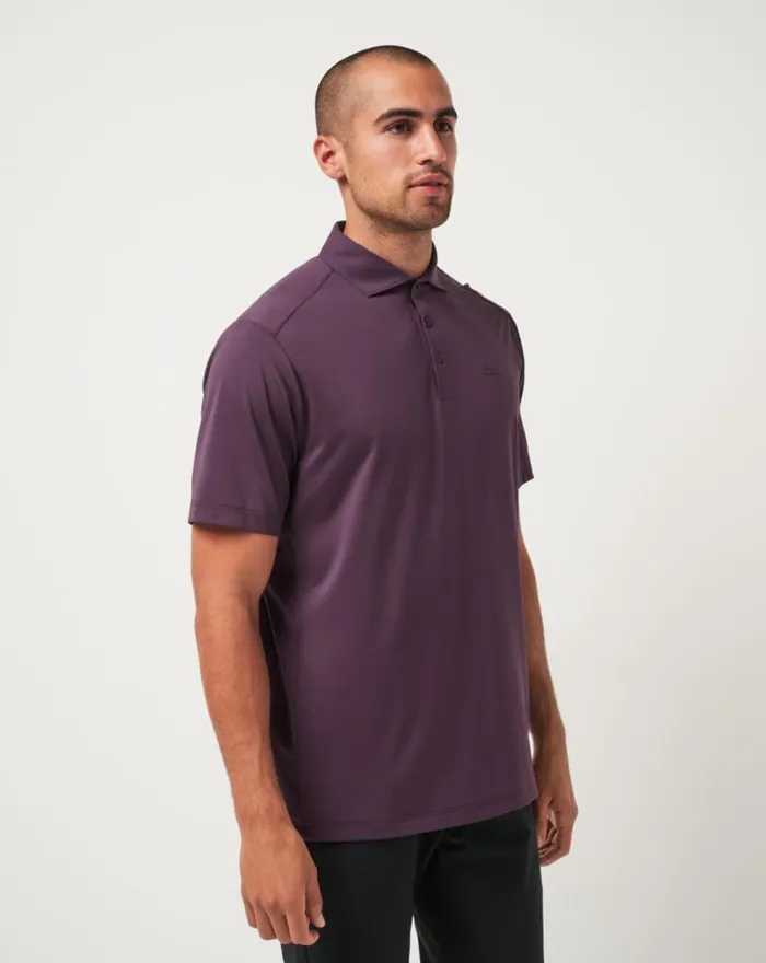 Men HEATER PRO POLO Plum TravisMathew Polos