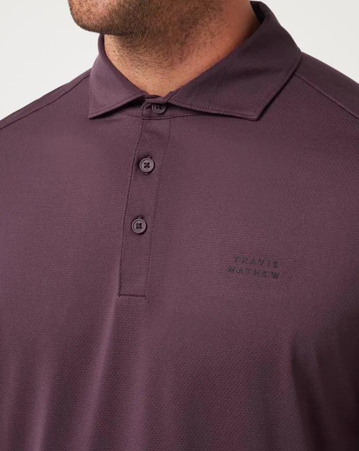 Men HEATER PRO POLO Plum TravisMathew Polos