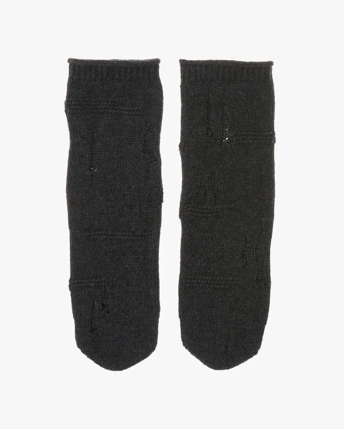 Men Heritage Distressed Socks Charcoal Helmut Lang Socks