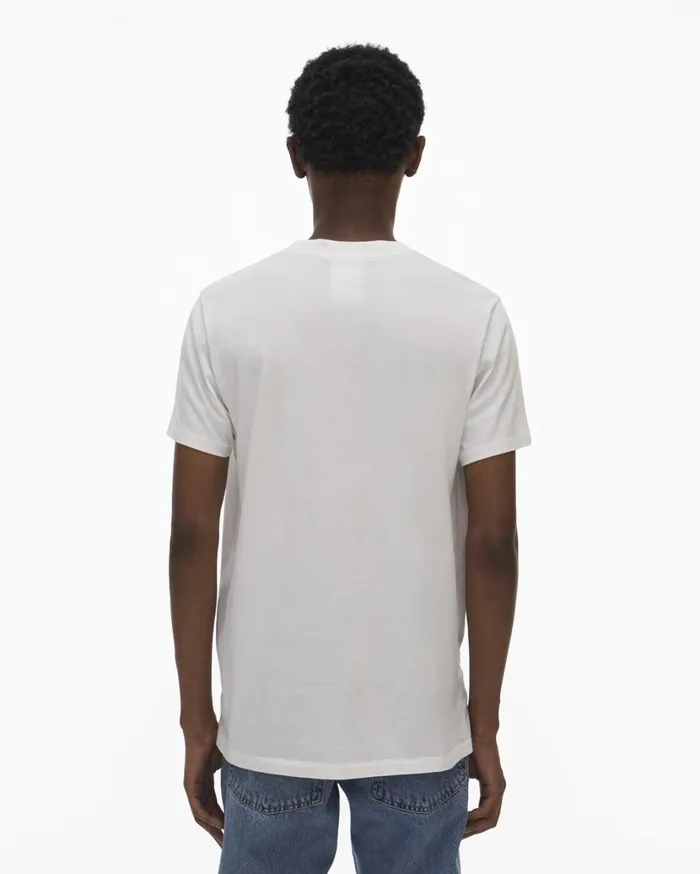 Men HL Ocean Tee Chalk White Helmut Lang TShirts