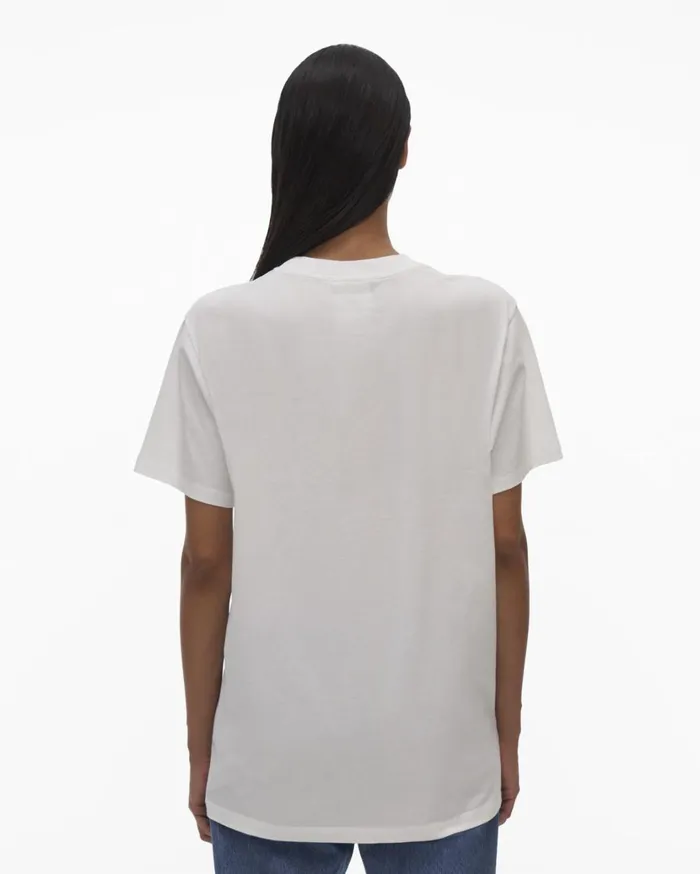 Men HL Ocean Tee Chalk White Helmut Lang TShirts