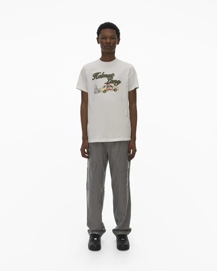 Men HL Taxi Tee Powdered Ecru Helmut Lang TShirts