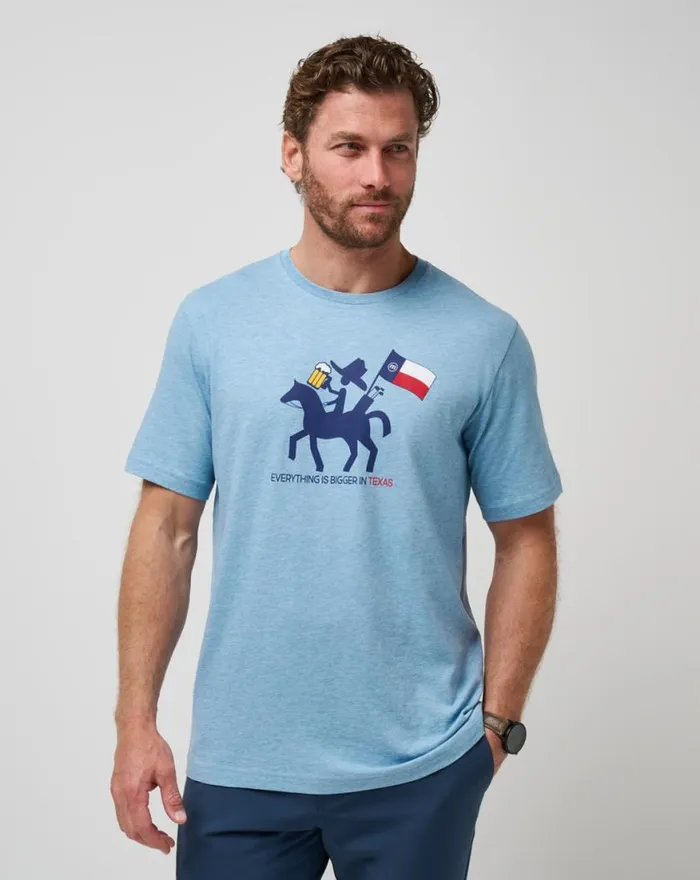 Men HOOT AND HOLLAR 20 TEE Heather Allure TravisMathew Tees