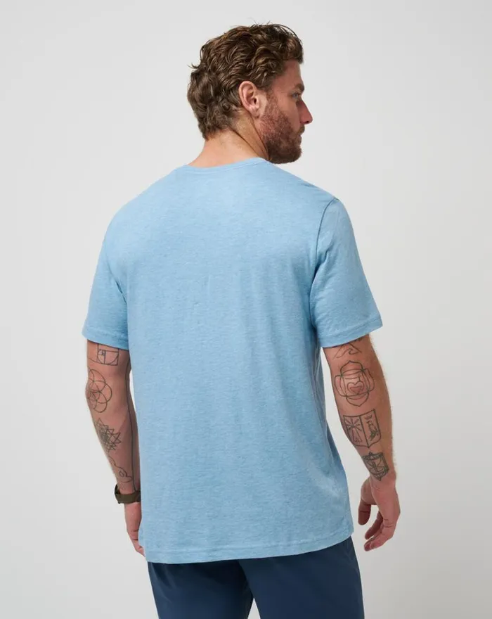 Men HOOT AND HOLLAR 20 TEE Heather Allure TravisMathew Tees Men HOOT AND HOLLAR 20 TEE Heather Allure TravisMathew Tees