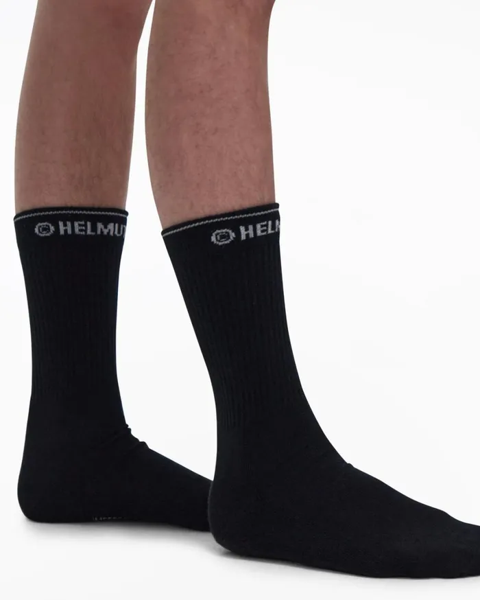 Men Impress Socks Black Helmut Lang Socks