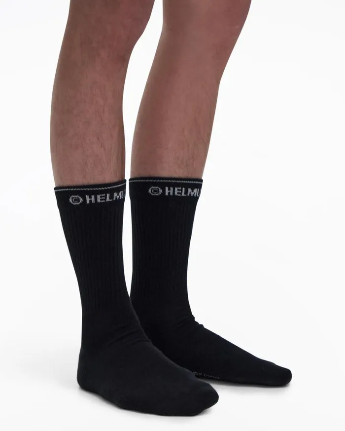 Men Impress Socks Black Helmut Lang Socks