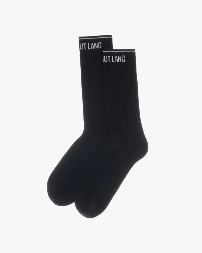 Men Impress Socks Black Helmut Lang Socks