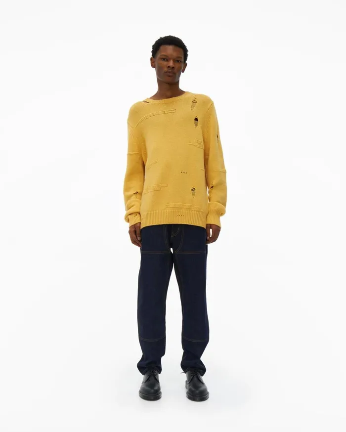 Men Indigo Utility Jean Indigo Helmut Lang Pants