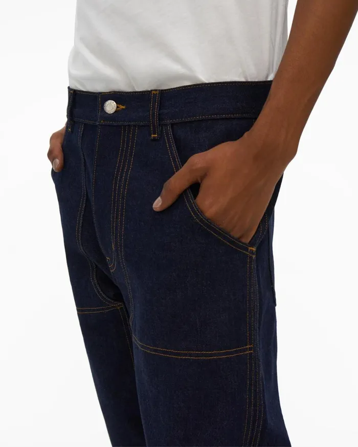 Men Indigo Utility Jean Indigo Helmut Lang Pants
