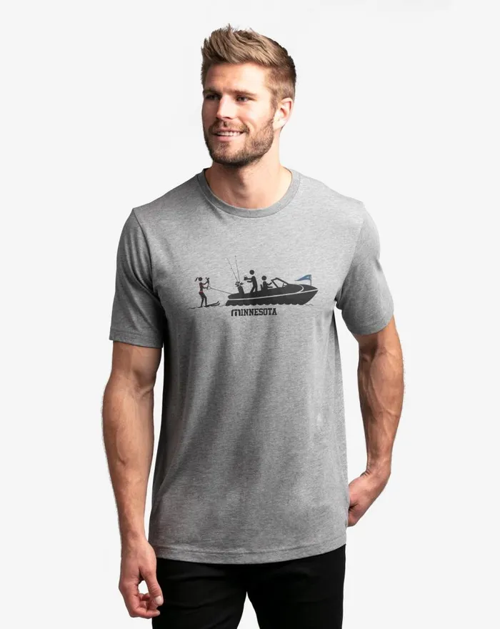 Men JUICY LUCY TEE Heather Grey TravisMathew Tees